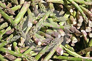 Stack of asparagus