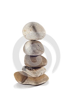 Stack of balanced zen stones