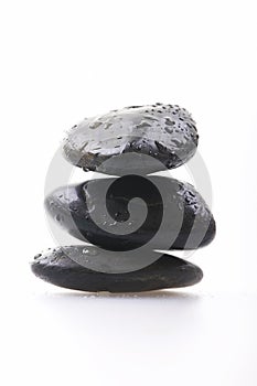 Stack of balanced zen stones