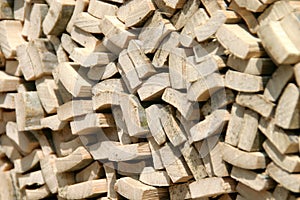 Stack of bamboo cuts