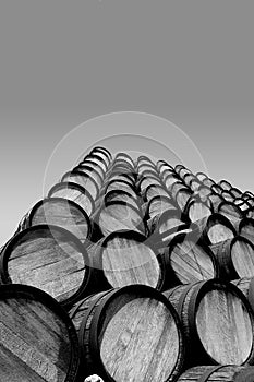 Stack of barrels