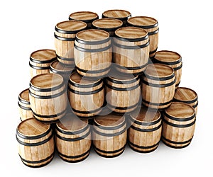 Stack of barrels