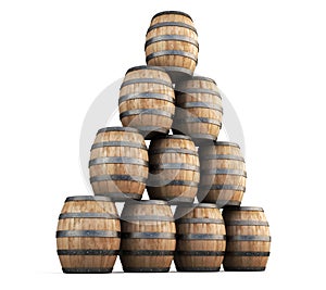 Stack of barrels