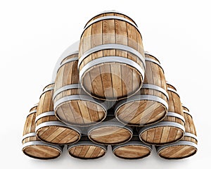 Stack of barrels