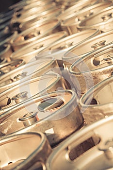 Stack of beer barrels