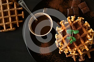Stack Belgian waffles img