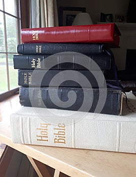 Stack of bibles