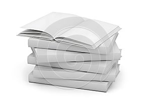 Stack of blank books