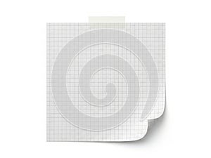 Stack of blank grid notepads ready for writing