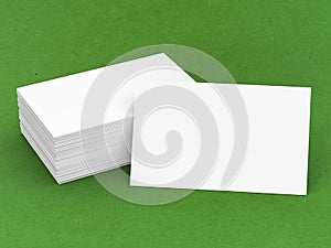 Stack of blank name cards