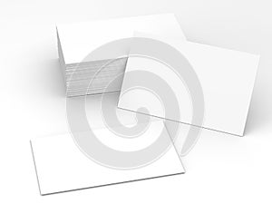 Stack of blank name cards