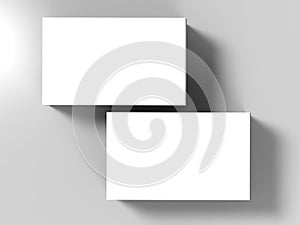 Stack of blank name cards