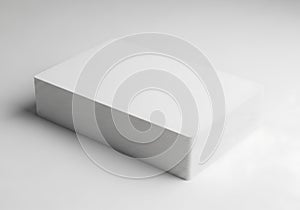 Stack of blank paper sheets