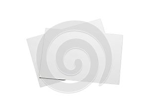 Stack of blank paper sheets