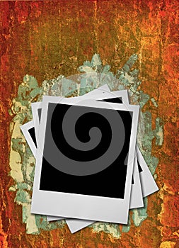 Stack of blank photo frames #2