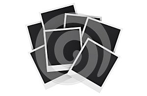 Stack of Blank Photo Frames, 3D rendering