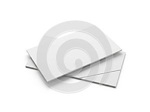 Stack of blank white envelopes ready for addressing and mailing
