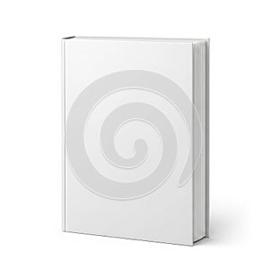 A stack of blank white paper on a white background