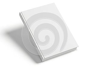 A stack of blank white paper sheets on a white background with a shadow