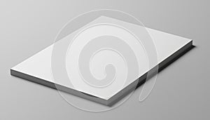 Stack of Blank White Paper Sheets Mockup