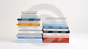 stack booklet on white