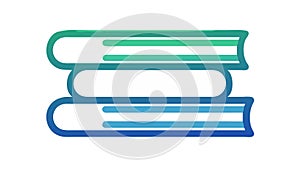 Stack of Books Icon - Education, Knowledge Learning Vector Graphic, vector design Generative AI