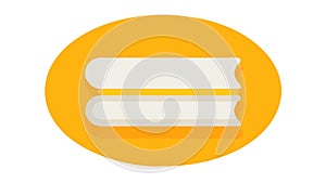 Stack of Books Icon for Library and Education, vector design Generative AI