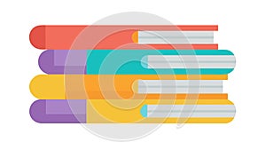 Stack of Books: Knowledge, Learning, and Education Resources Icon, vector design Generative AI