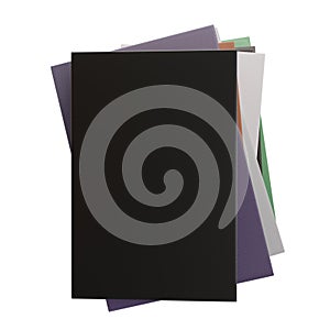 A Stack Of Books. Realistic 3D Render. Book Day. Isolated On White Background