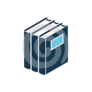 stack of books. Vector illustration decorative design