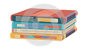 Stack of Books Vector Illustration for Education, Learning Knowledge Themes, vector design Generative AI