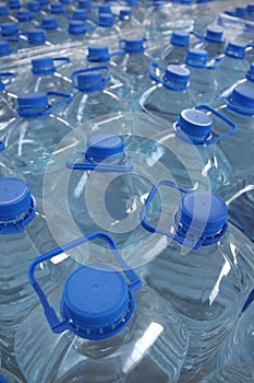 Stack bottled water