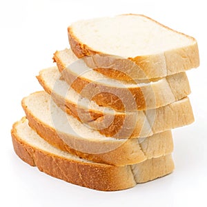 Stack of bread slices