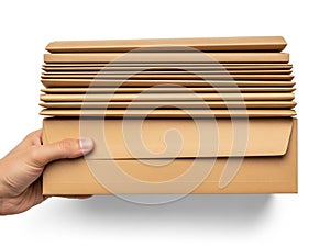 Stack of brown envelopes
