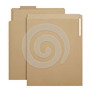 Stack of brown file folders