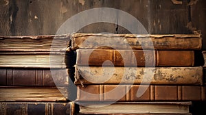 stack brown paper background