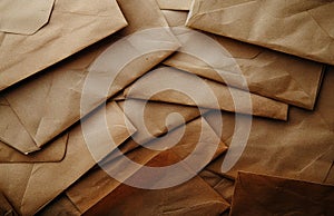 A Stack of Brown Paper Envelopes