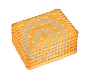 Stack of butter biscuits