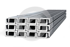 Stack of c-beams Structural channels