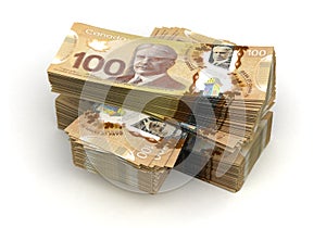 Stack of Canadian Dollar