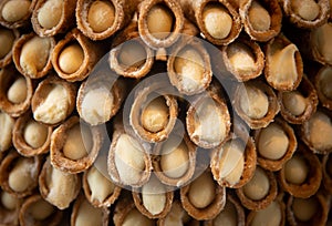 A stack of canoli