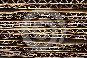 Stack of cardboard paper
