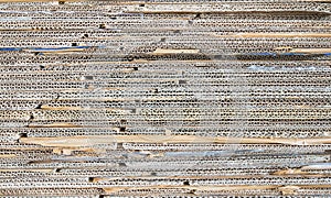 Stack of cardboard sheets