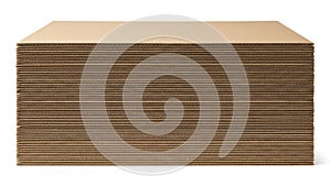 Stack of cardboard sheets