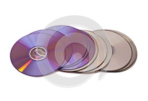 Stack of cd roms. CD & DVD disk