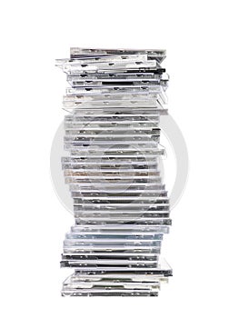 Stack of cd`s photo