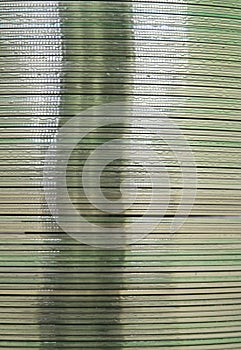 Detail of stack of cds