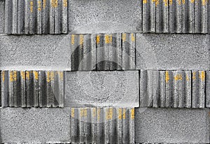 Stack of cement blocks background