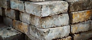 Stack of Cement Bricks