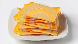 Stack of Cheddar Cheese